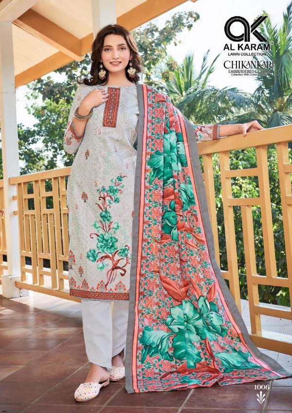 Al Karam Chikankari Vol-1 Cotton Designer Exclusive Dress Material